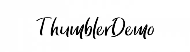 Thumbler Demo  नि: शुल्क फ़ॉन्ट्स डाउनलोड
