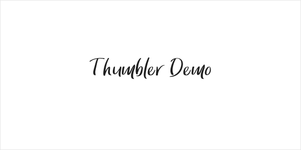 Thumbler Demo Logo