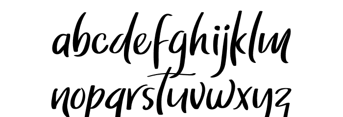 Thumbler Demo Font LOWERCASE