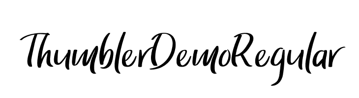 ThumblerDemoRegular  Descarca Fonturi Gratis