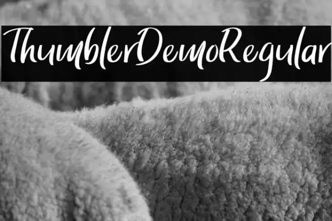 ThumblerDemoRegular Font examples