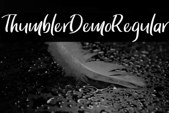 ThumblerDemoRegular Font examples