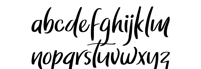 ThumblerDemoRegular Font LOWERCASE