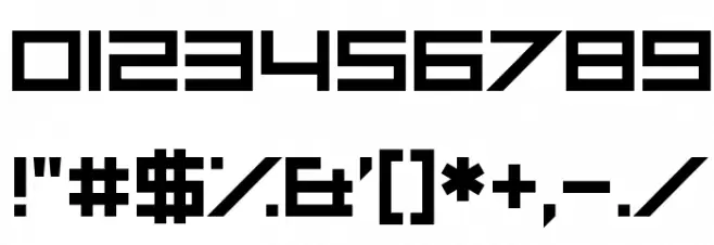 Thumbs Down Font OTHER CHARS