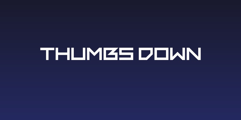 Thumbs Down Social Header