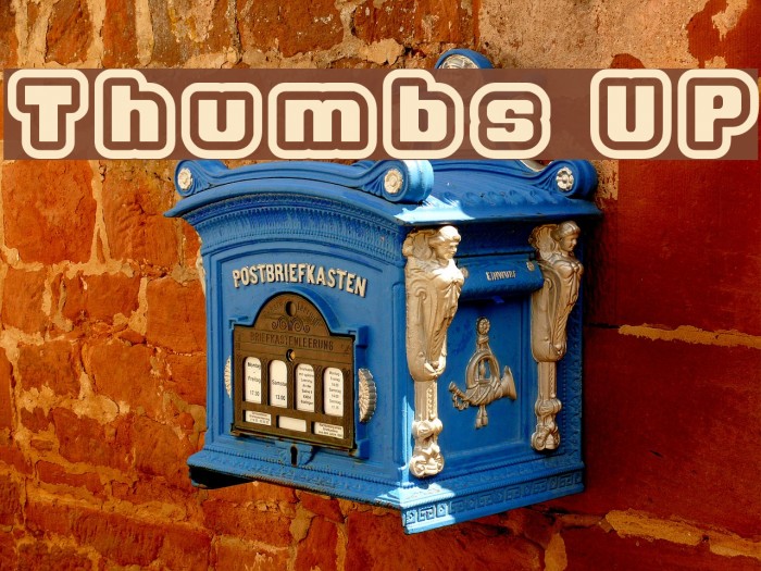 Thumbs UP Font examples