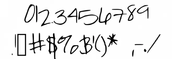 ThumperThursday Font OTHER CHARS