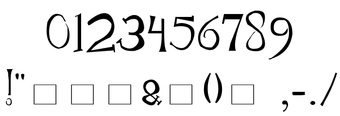 Thumping Font OTHER CHARS
