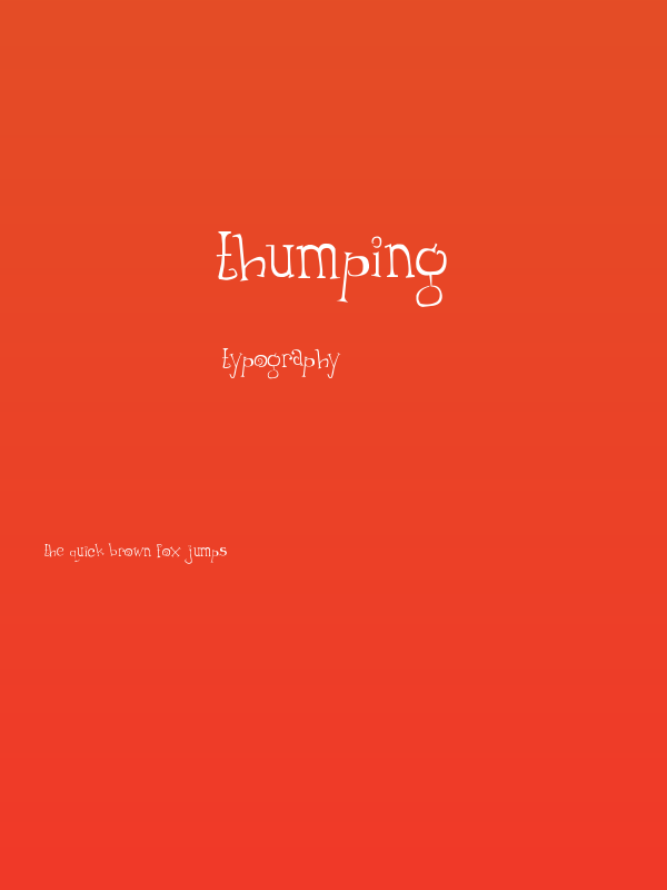 Thumping Poster