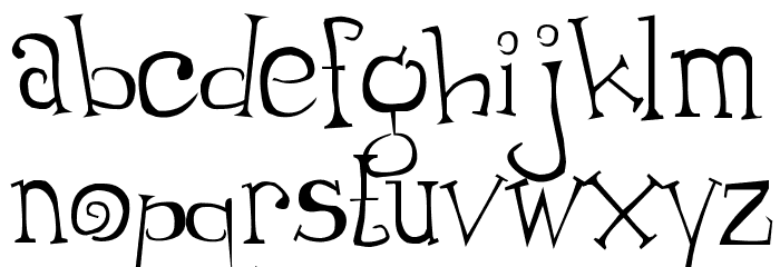 Thumping Font LOWERCASE