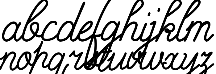 Thunaedy Font LOWERCASE