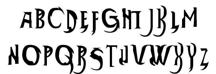 Thundara Font LOWERCASE