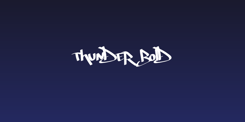 Thunder Bold Social Header