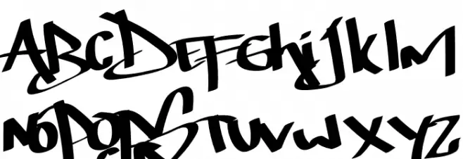 Thunder Bold Schriftart Kleinbuchstaben