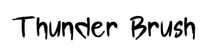 Thunder Brush  baixar fontes gratis