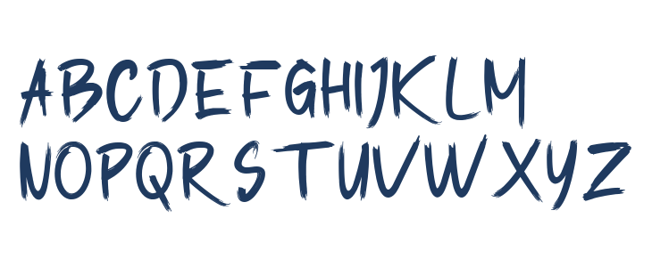 Thunder Brush Uppercase