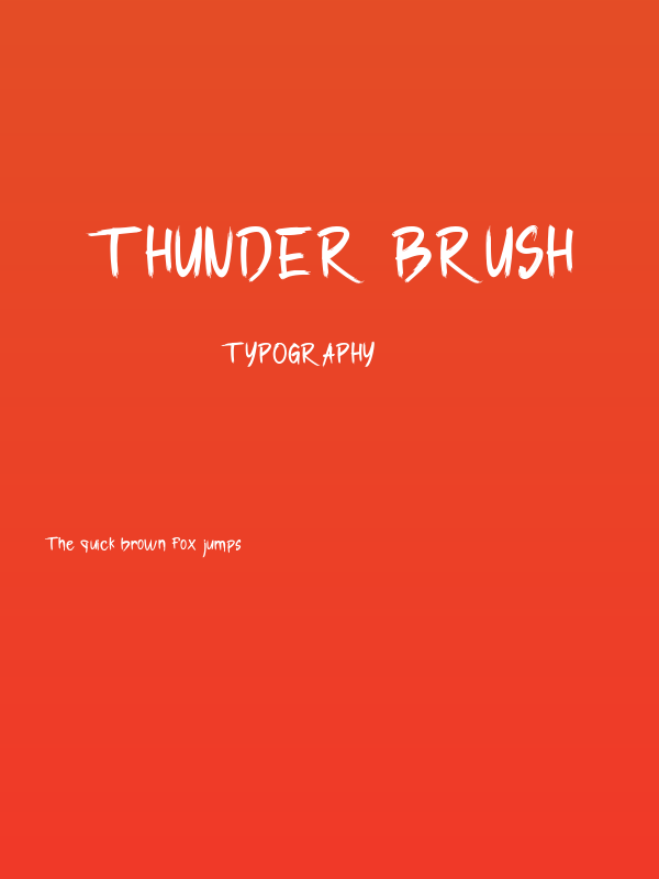 Thunder Brush Poster