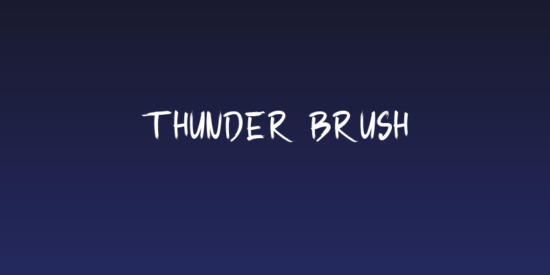 Thunder Brush Social Header
