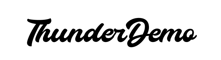 Thunder Demo Schriftart