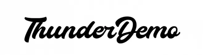 Thunder Demo  Fuentes Gratis Descargar