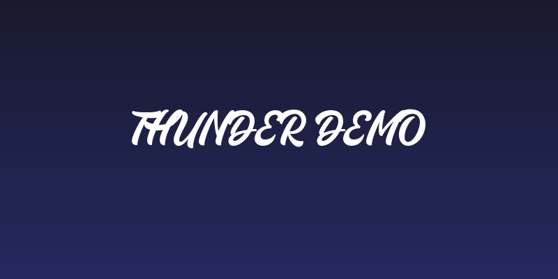 Thunder Demo Social Header