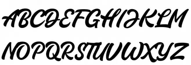 Thunder Demo Schriftart Groß