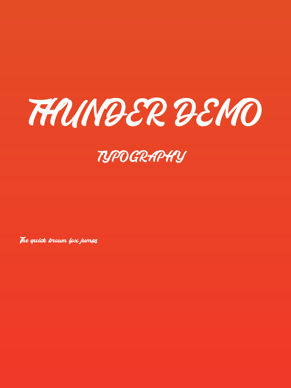 Thunder Demo Poster