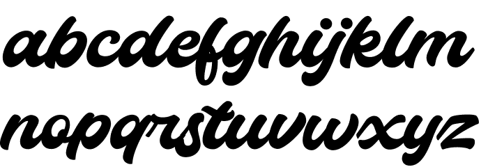 Thunder Demo Font LOWERCASE