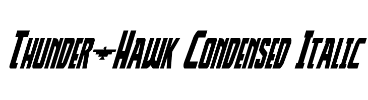 Thunder-Hawk Condensed Italic Font