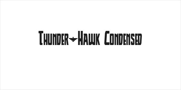 Thunder-Hawk Condensed Logo