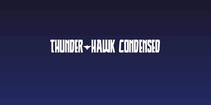 Thunder-Hawk Condensed Social Header