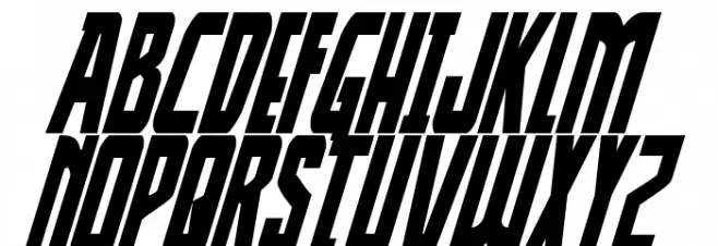 Thunder-Hawk Drop Condensed Italic フォント 大文字