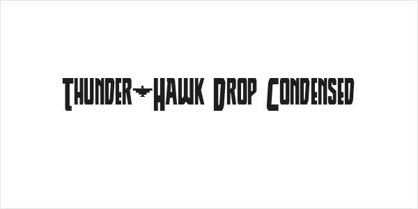 Thunder-Hawk Drop Condensed Logo