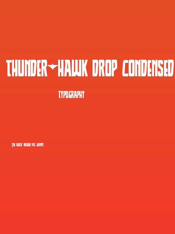 Thunder-Hawk Drop Condensed Poster