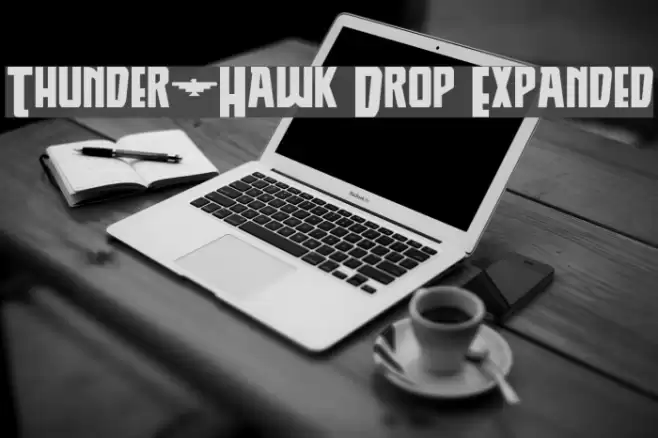 Thunder-Hawk Drop Expanded Font examples