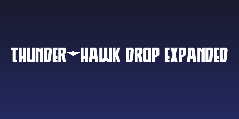 Thunder-Hawk Drop Expanded Social Header