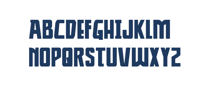 Thunder-Hawk Drop Expanded Lowercase
