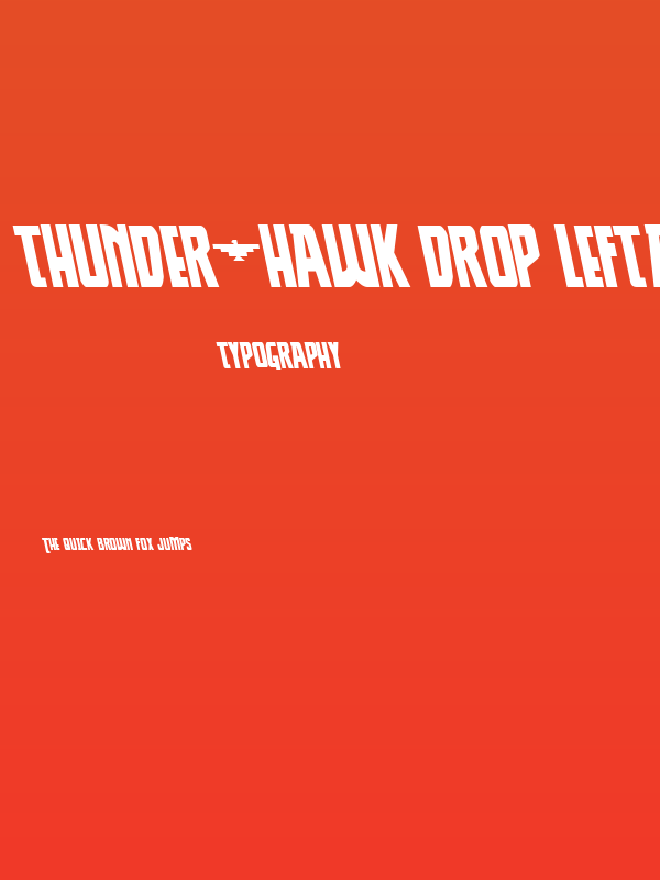 Thunder-Hawk Drop Leftalic Poster