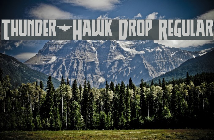 Thunder-Hawk Drop Regular Example 1