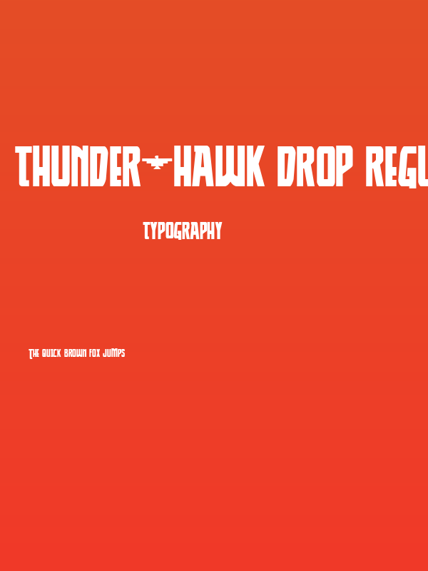 Thunder-Hawk Drop Regular Poster