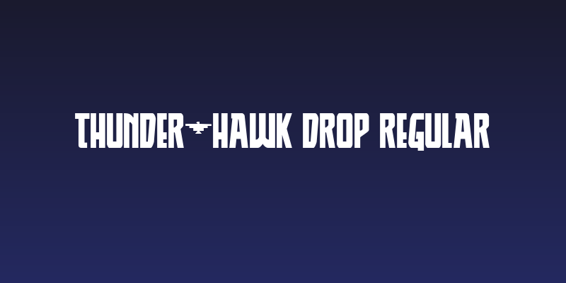 Thunder-Hawk Drop Regular Social Header