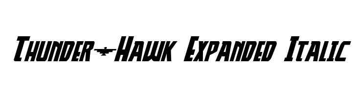 Thunder-Hawk Expanded Italic Font