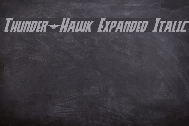 Thunder-Hawk Expanded Italic Example 3
