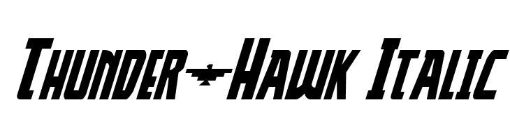 Thunder-Hawk Italic Font
