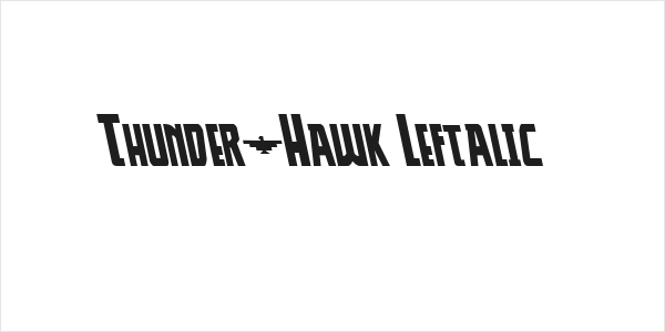 Thunder-Hawk Leftalic Logo