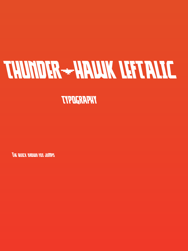 Thunder-Hawk Leftalic Poster