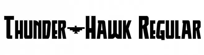 Thunder-Hawk Regular  Скачать бесплатные шрифты