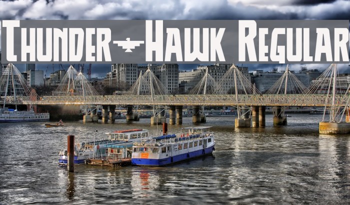 Thunder-Hawk Regular Font examples