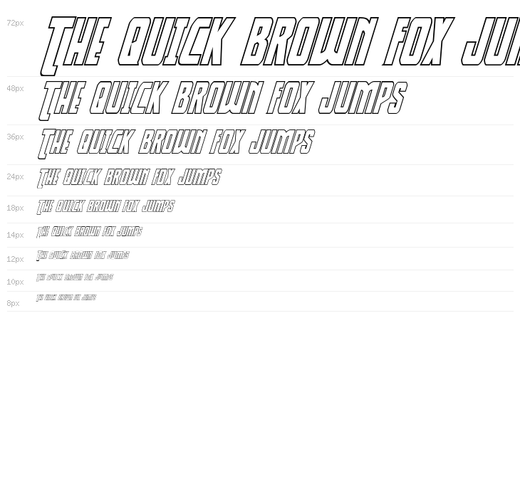 Thunder-Hawk Shadow Drop Italic Waterfall