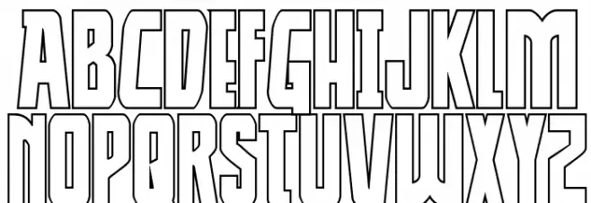 Thunder-Hawk Shadow Drop Regular Шрифта ВЕРХНИЙ